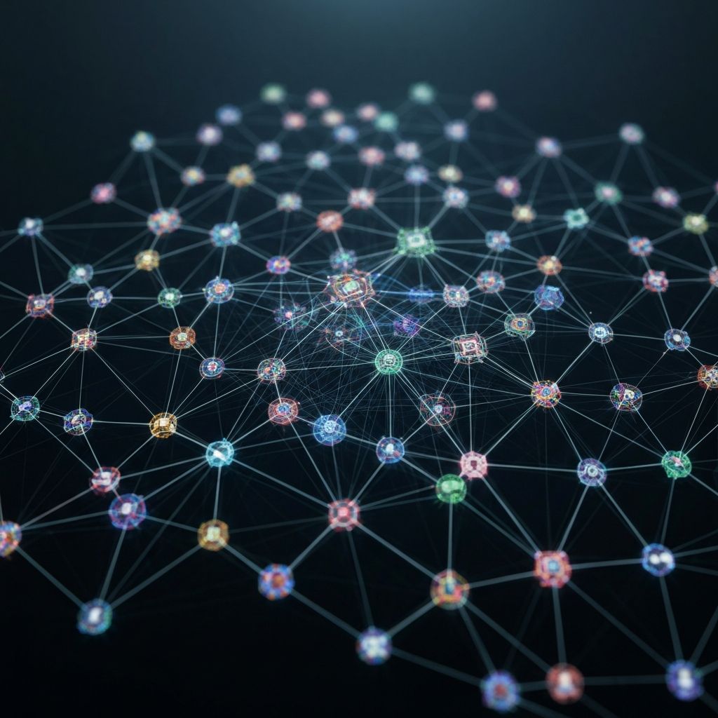 OSINT Network Graph Visualization showing interconnected entities and intelligence relationships