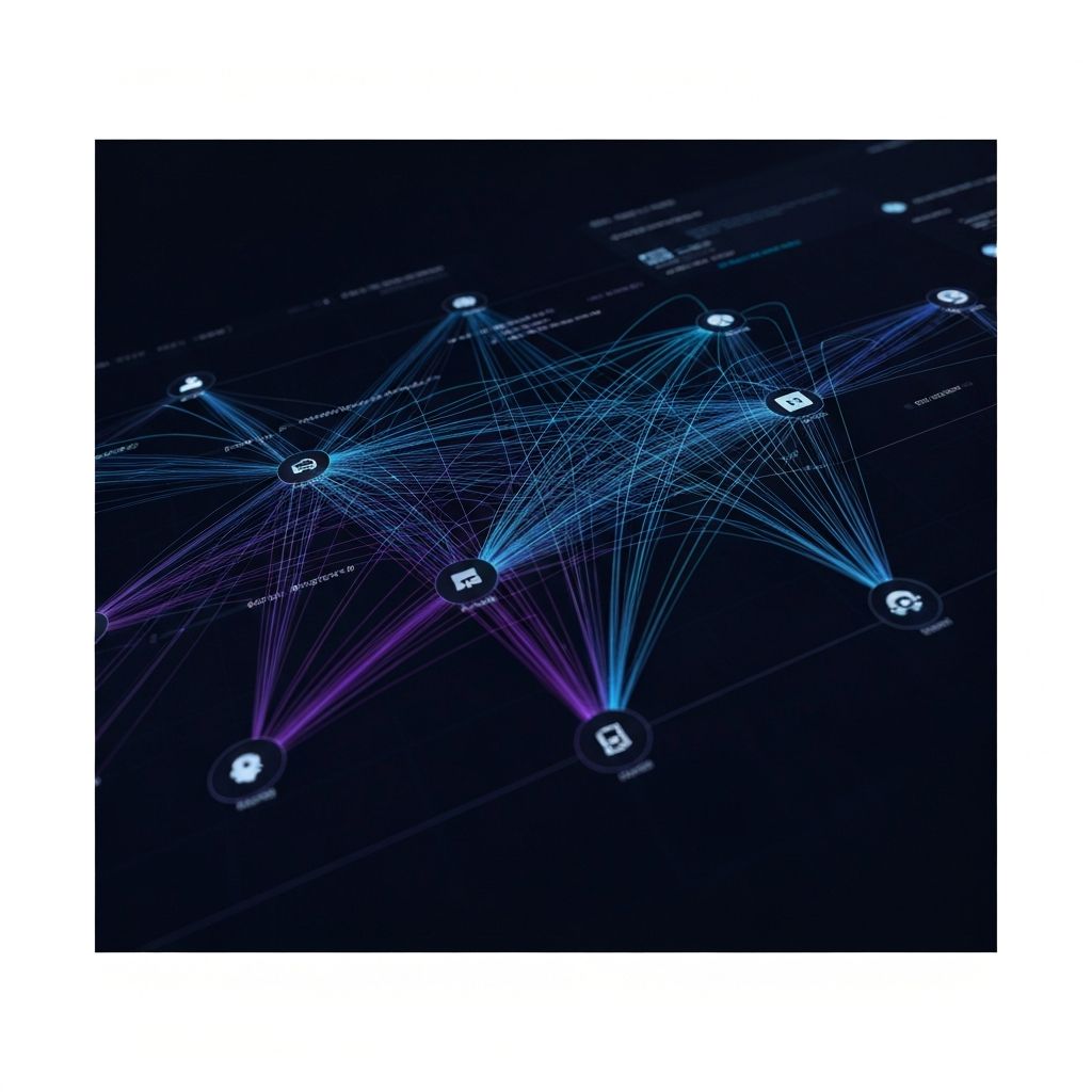 OSINT Investigation Trace showing entity connections and relationship mapping across multiple data sources